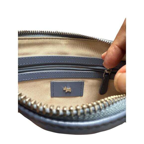 Radley London Selby Street Leather Small Zip Top Crossbody Shoulder Bag Blue - Picture 6 of 9
